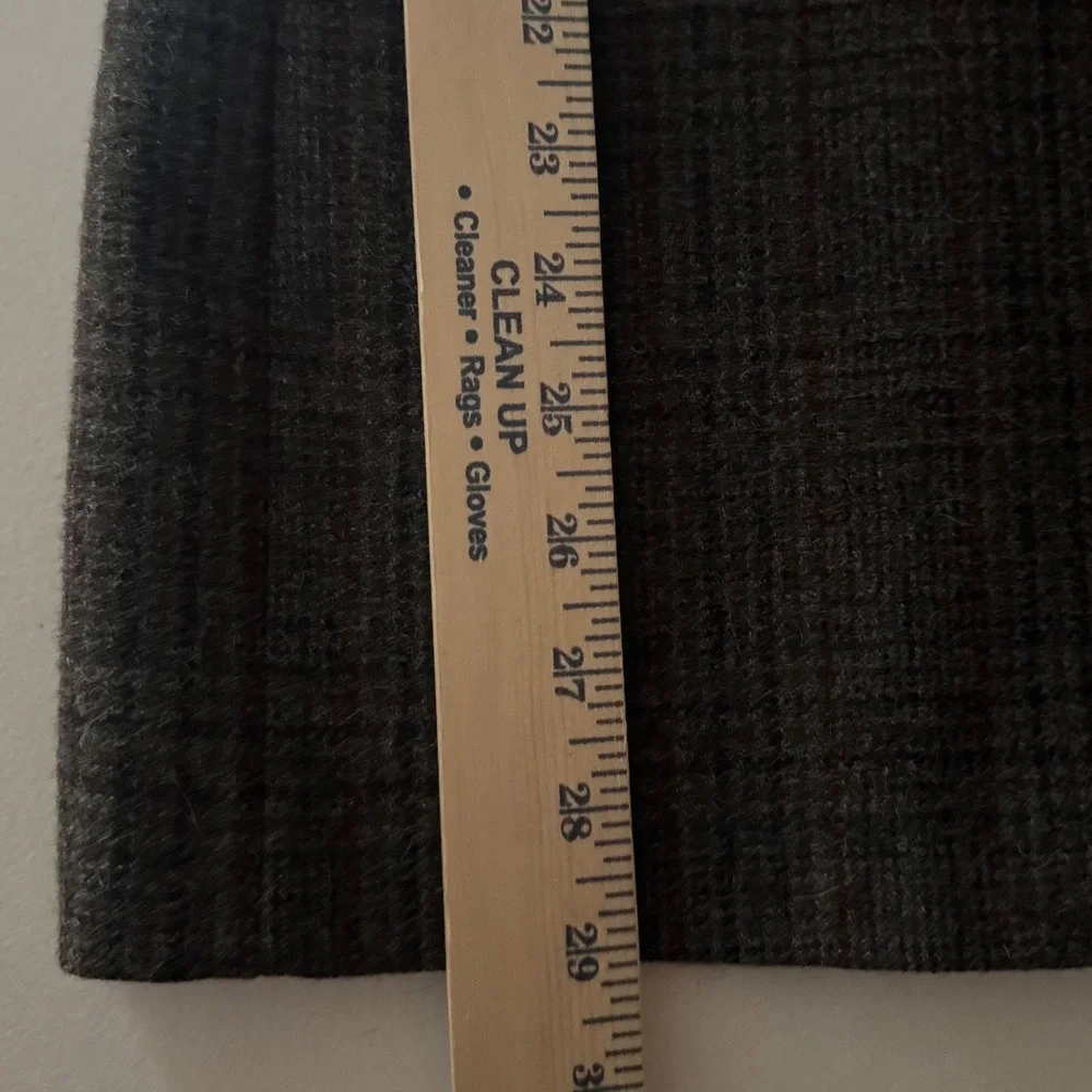 VTG Culwell & Son TX Tweed Sport Coat Jacket 41R Leather Button Windowpane Plaid